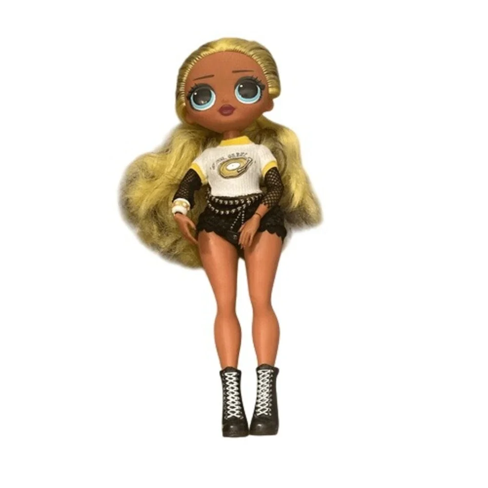 MGA LOL Surprise OMG Royal Bee Fashion Doll Blonde Hair Black Lace Shorts Boots
